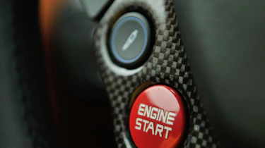 Ferrari F12 engine start steering wheel buttons
