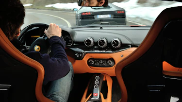 Ferrari F12 interior driving shot