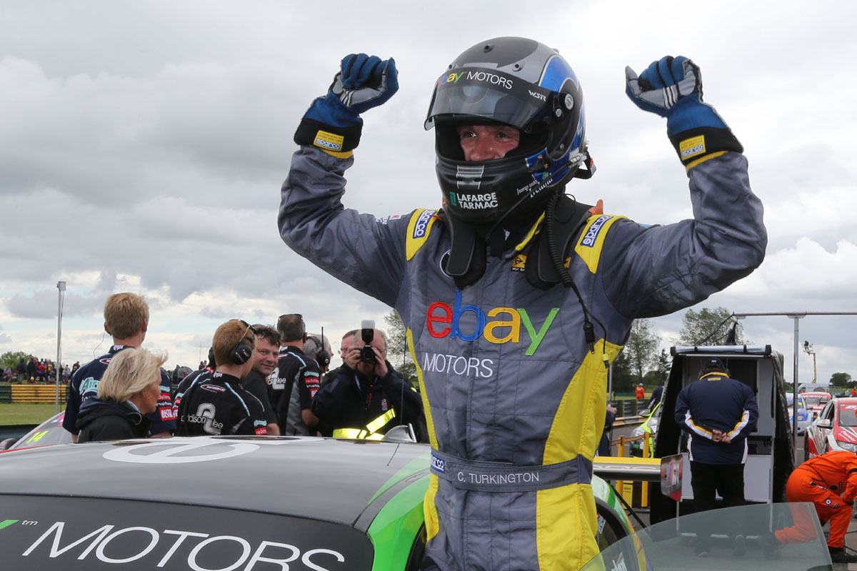 British Touring Cars Croft Colin Turkington wins