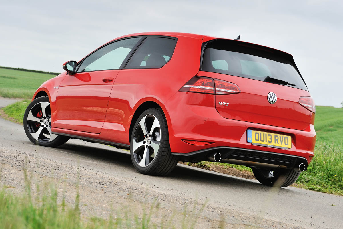 2013 VW Golf GTI mk7 red rear