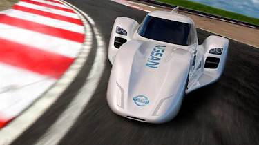 Nissan ZEOD RC electric Le Mans racer corner front