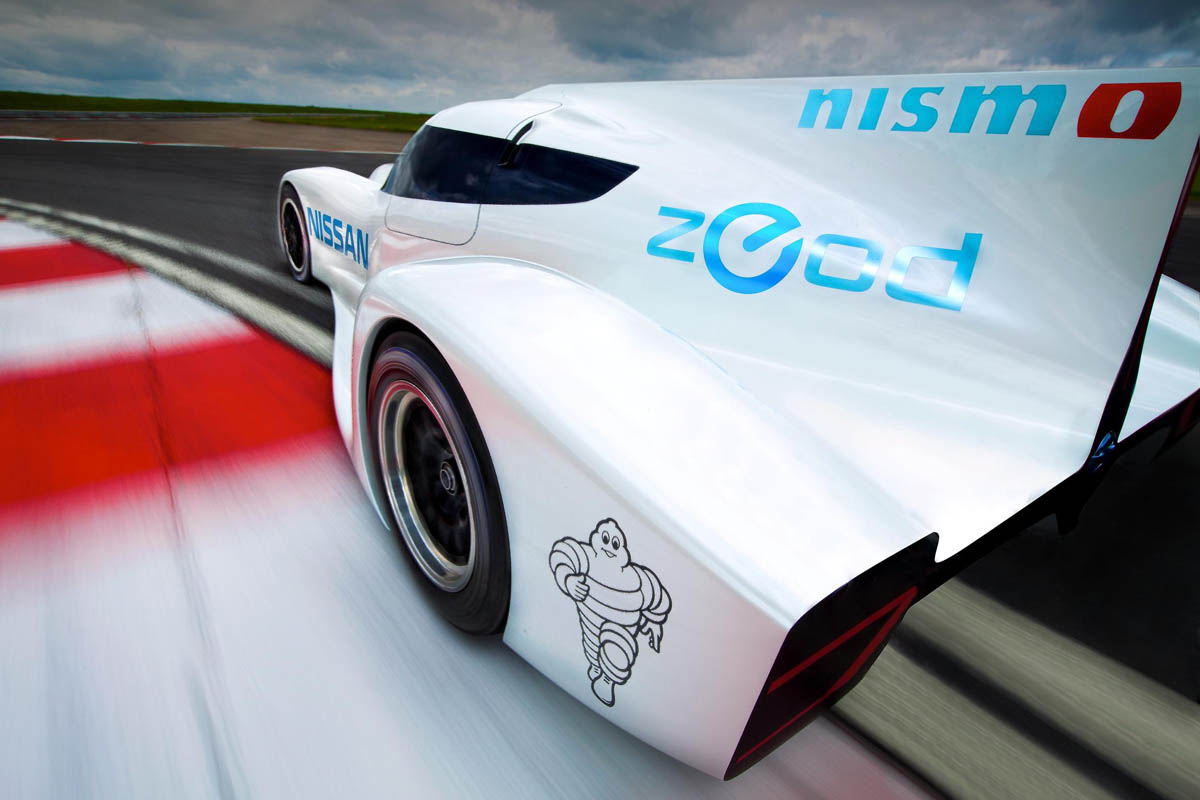 Nissan ZEOD RC electric Le Mans racer corner rear