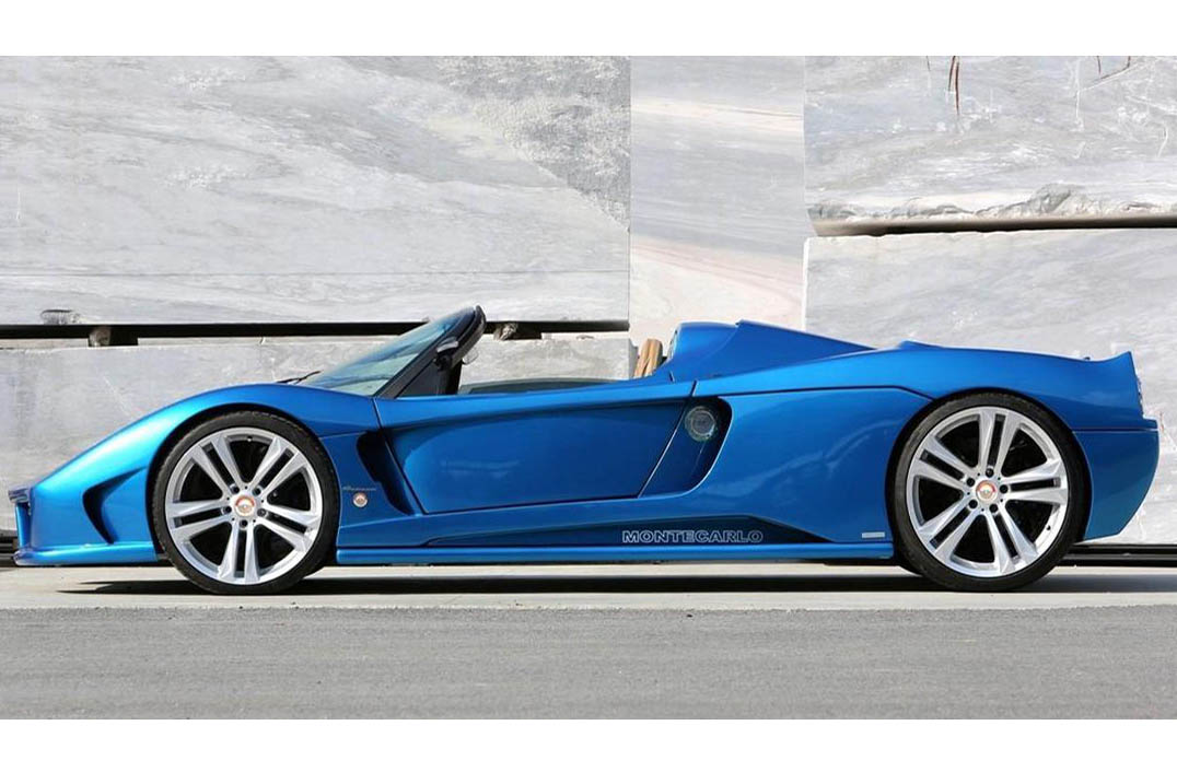 Montecarlo Rascasse supercar blue side profile