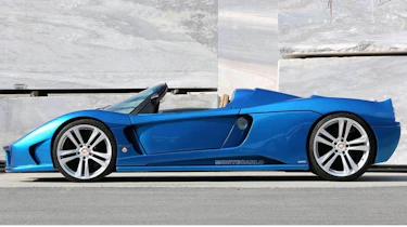 Montecarlo Rascasse supercar blue side profile