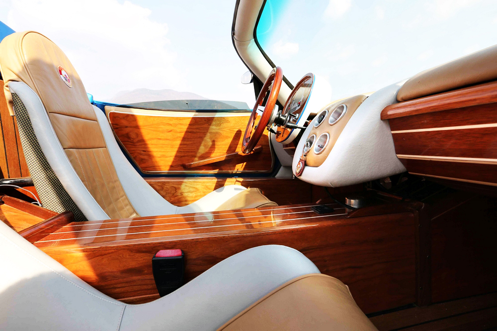 Montecarlo Rascasse wooden interior inspired by yachts