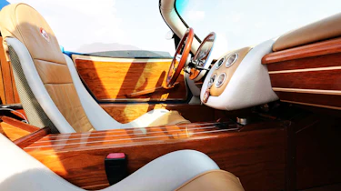 Montecarlo Rascasse wooden interior inspired by yachts