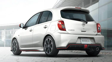 Nissan March Nismo white rear