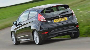 2013 Ford Fiesta 1.0 Ecoboost Zetec S cornering rear