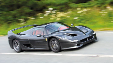 Ferrari F50 front, dark grey with red interior