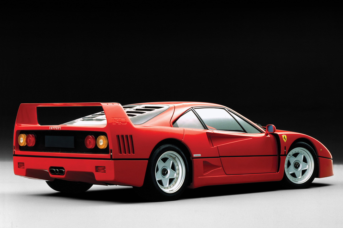 Ferrari F40 rear quarter
