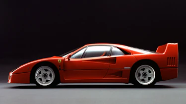 Ferrari F40 side profile