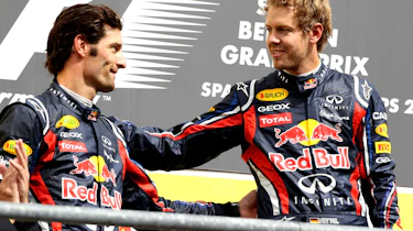Mark Webber Sebastian Vettel Red Bull teammates