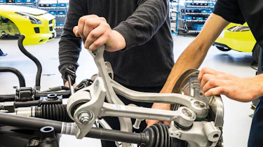 Mercedes SLS AMG Electric Drive suspension