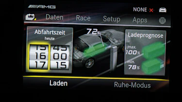 Mercedes SLS AMG Electric Drive display