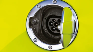 Mercedes SLS AMG Electric Drive fuel flap