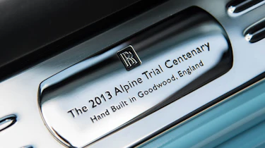 2014 Rolls-Royce Ghost Alpine Trial Centenary Collection plaque