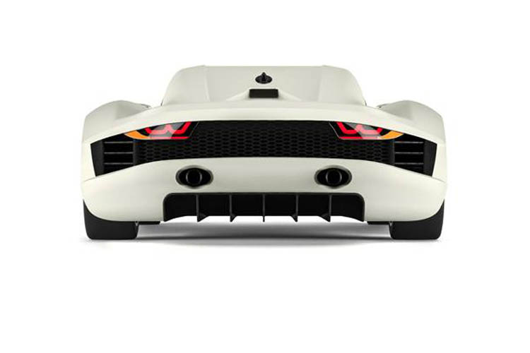 Minerva J.M. Brabazon hybrid supercar rear view