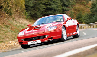 Ferrari 550 Maranello cornering