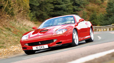 Ferrari 550 Maranello cornering