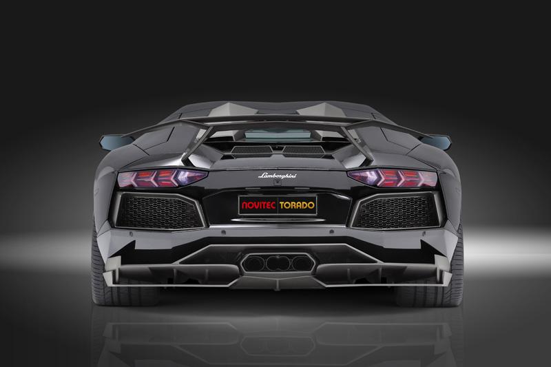 Novitec Lamborghini Aventador black rear diffuser spoiler