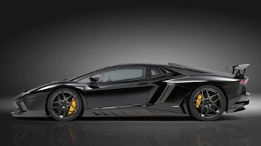 Novitec Lamborghini Aventador black side profile alloy wheels