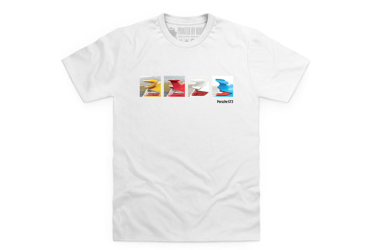 New evo T-shirt design Porsche 911 GT3 spoilers