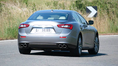 Maserati Ghibli cornering rear