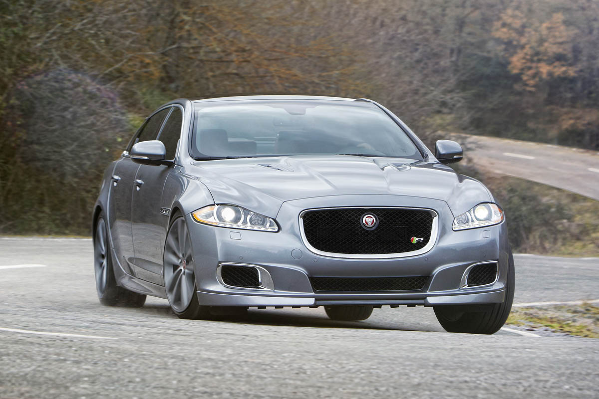 New Jaguar XJR supercharged sports saloon silver