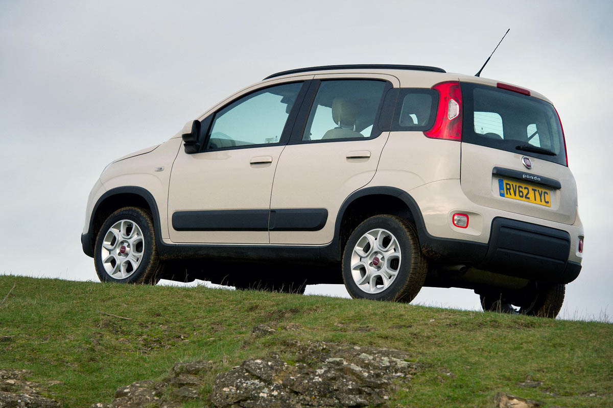 2013 Fiat Panda Trekking white rear