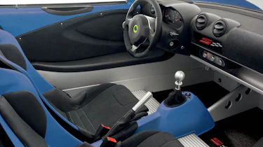 New Lotus Elise S Club Racer interior dashboard seats