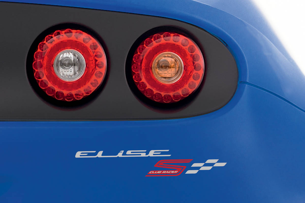 New Lotus Elise S Club Racer badge rear light