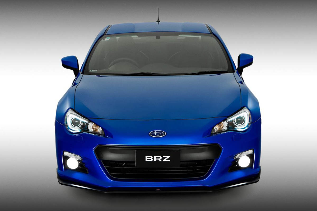 Subaru BRZ S blue front body kit