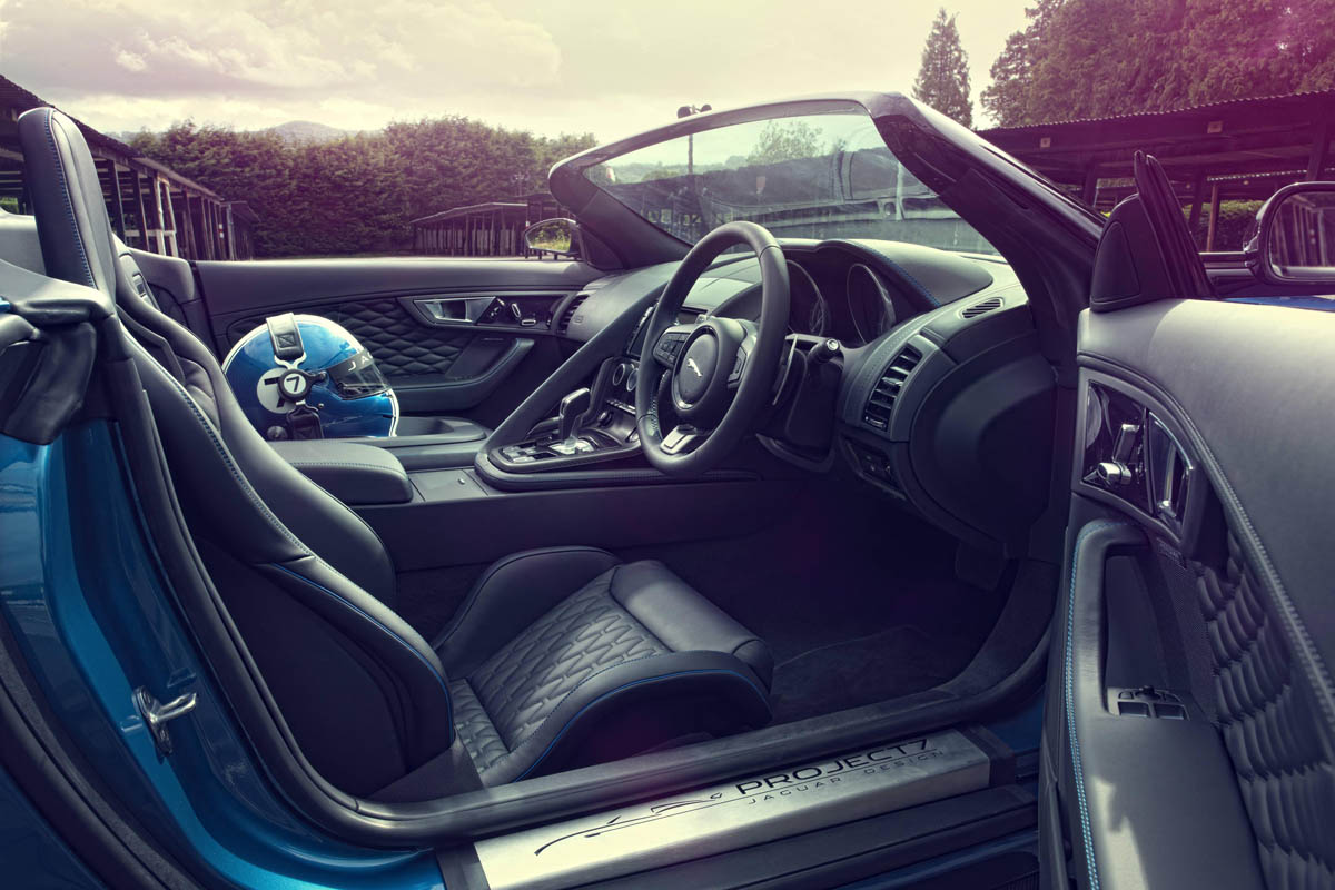 Jaguar F-type Project 7 interior dashboard