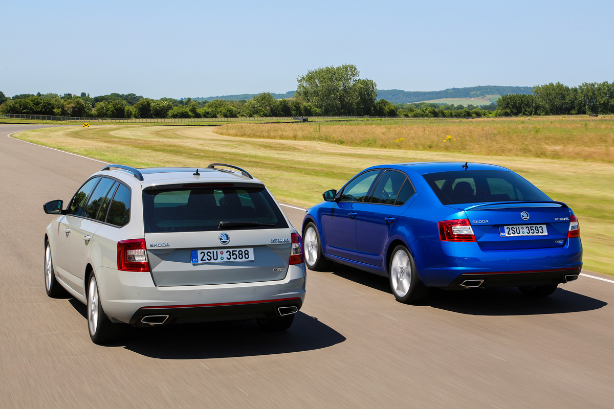 Skoda Octavia vRS estate and hatchback saloon