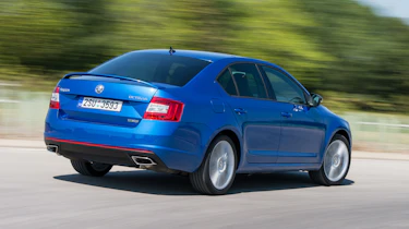Skoda Octavia vRS blue saloon