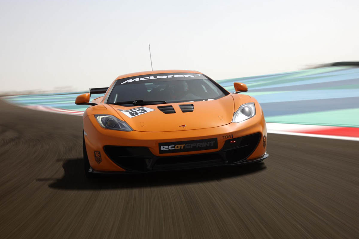 McLaren 12C GT Sprint edition on track