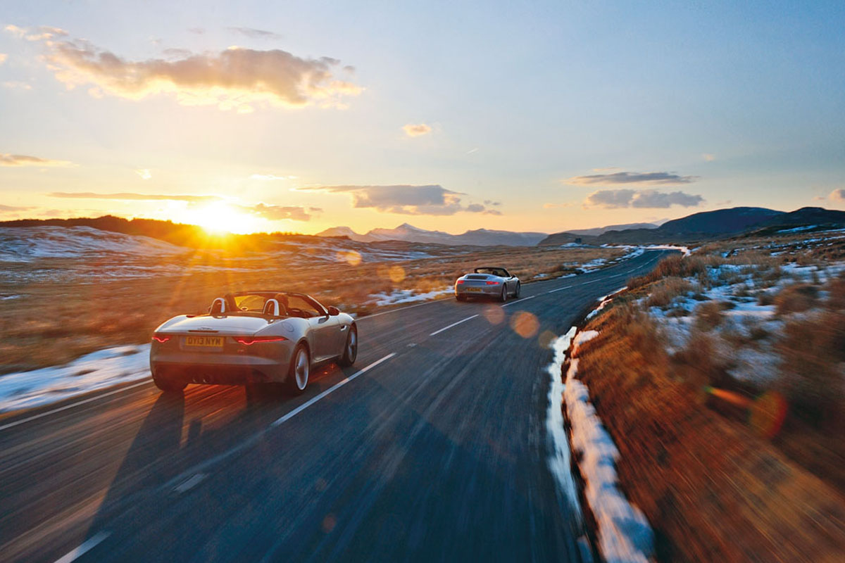 Jaguar F-type V6S v Porsche 911 Cabriolet