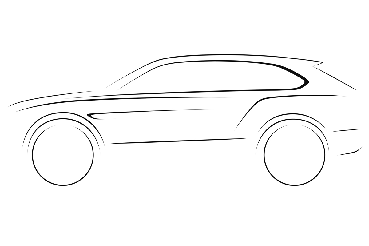 Bentley SUV sketch