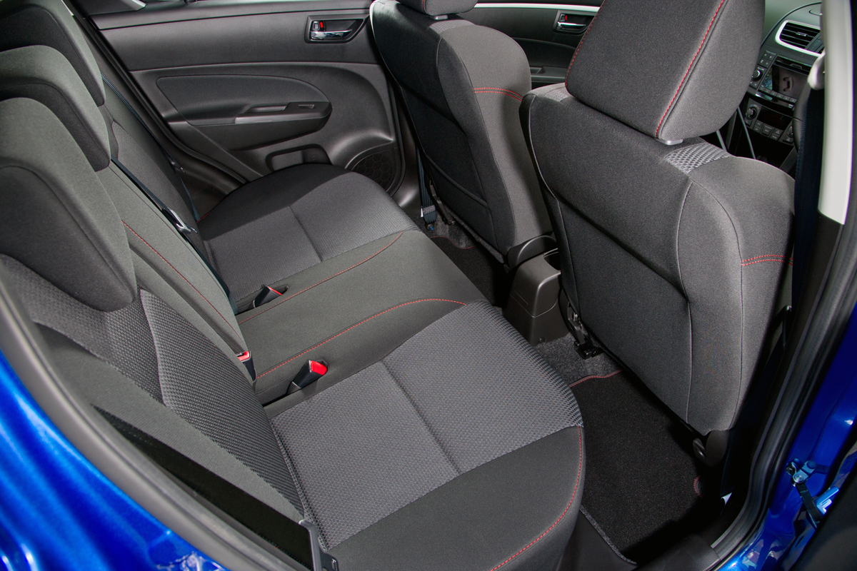 Suzuki Swift Sport five door rear seats space