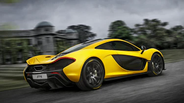 McLaren P1 yellow Goodwood House