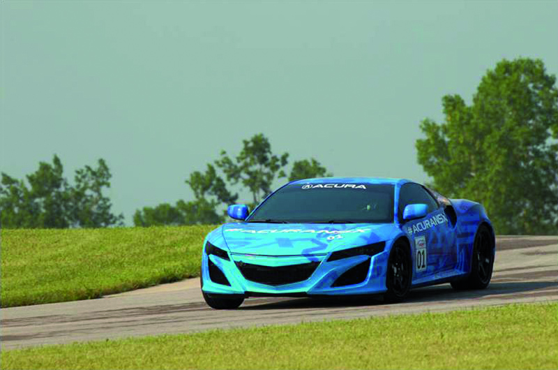 Honda NSX concept on track Ohio