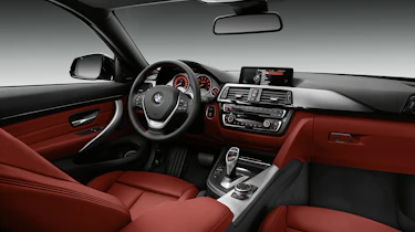 BMW 435i interior dashboard steering wheel