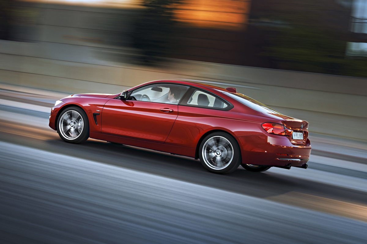 BMW 435i red side profile