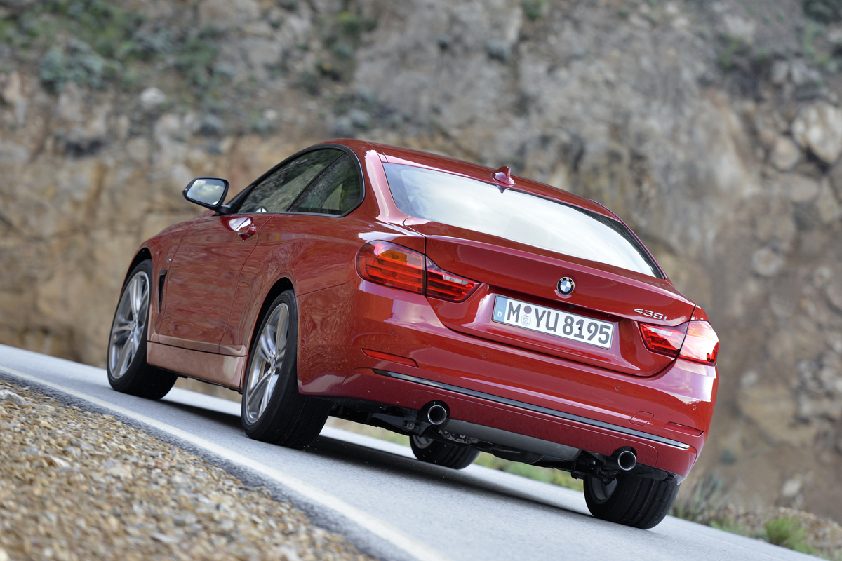 BMW 435i red rear