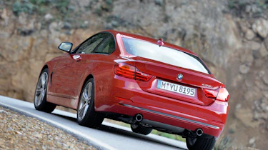 BMW 435i red rear