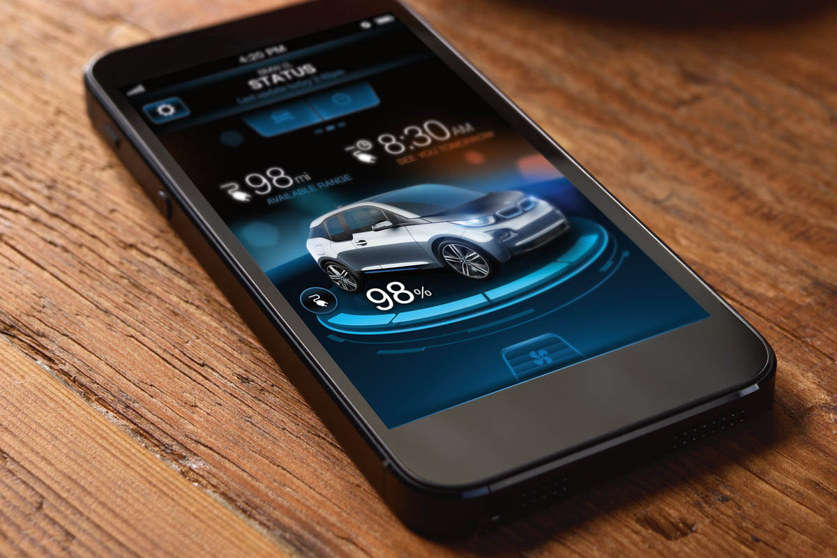 BMW i3 iPhone charging