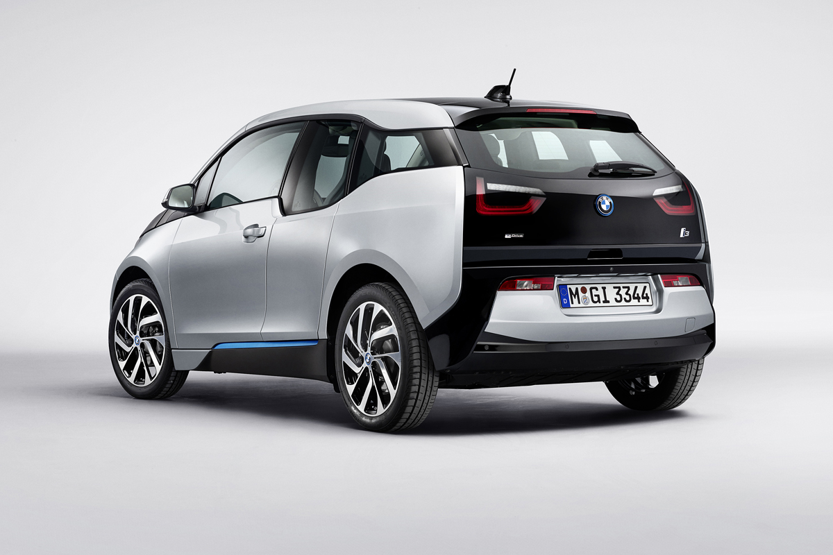 BMW i3 silver rear
