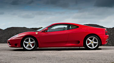 Ferrari 360 Modena side profile, Rosso Corsa