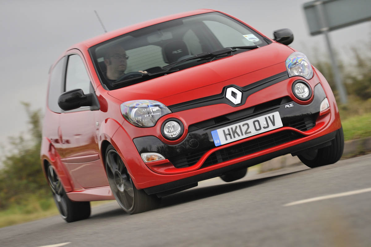 Renault Twingo RS 133 Cup red cornering