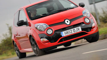 Renault Twingo RS 133 Cup red cornering